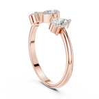 0.50 CT Three Stone Pear Cut Diamond Ring