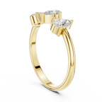 0.50 CT Three Stone Pear Cut Diamond Ring