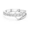 0.36 CT Open Chevron Diamond Fashion Ring