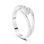 0.36 CT Open Chevron Diamond Fashion Ring