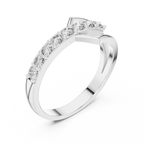 0.36 CT Open Chevron Diamond Fashion Ring