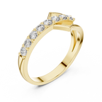 0.36 CT Open Chevron Diamond Fashion Ring