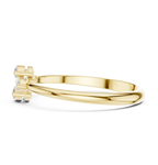 0.21 CT Marquise Cut Diamond Floral Cluster Ring
