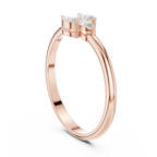 0.21 CT Marquise Cut Diamond Floral Cluster Ring