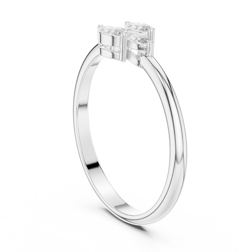 0.21 ct Marquise Cut Diamond Floral Cluster Ring – view 2 of 12, lab grown diamond ring | Jewelix Atelier