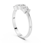 0.51 CT Three Stone Princess Cut Diamond Ring