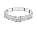 0.38 CT Marquise Cut Diamond Solitaire Ring with Side Diamonds