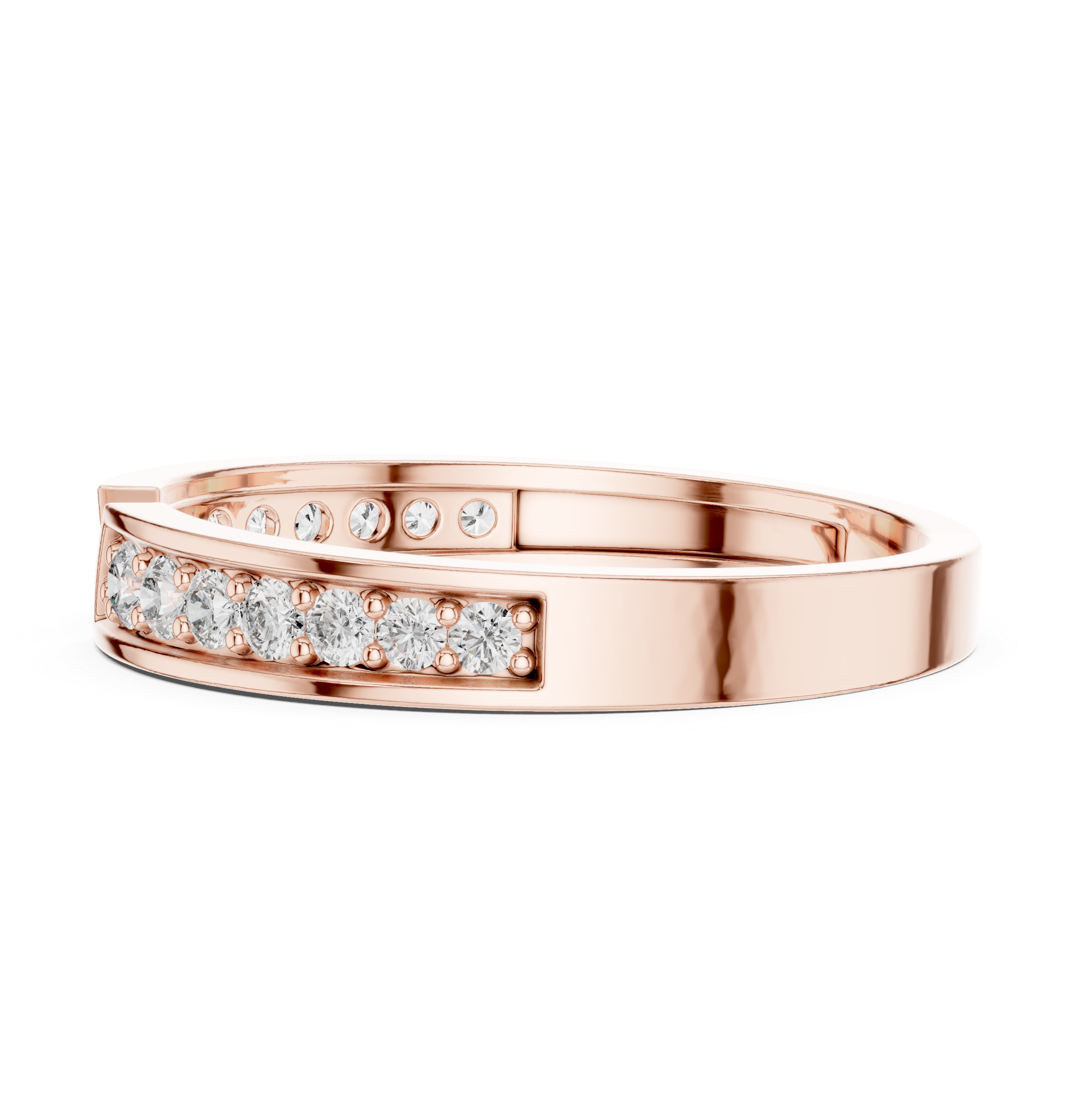 0.24 CT Pavé Diamond Open Gap Ring