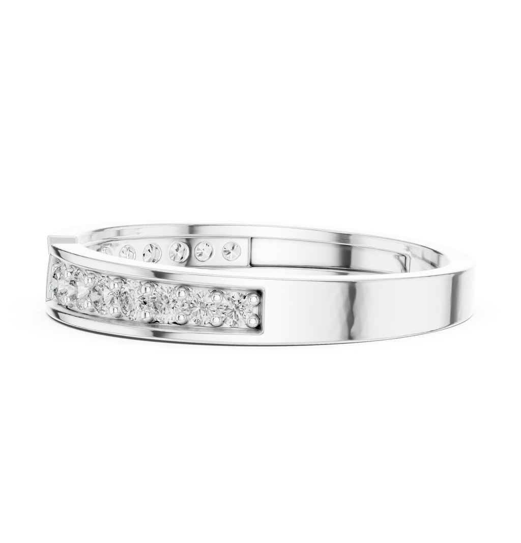 0.24 CT Pavé Diamond Open Gap Ring
