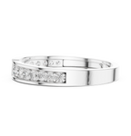 0.24 CT Pavé Diamond Open Gap Ring