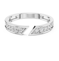 0.24 CT Pavé Diamond Open Gap Ring