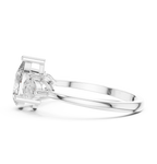 1.24 CT Pear Cut Diamond Three Stone Engagement Ring
