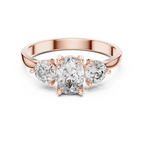 1.28 CT Oval Cut Diamond Three Stone Engagement Ring
