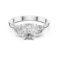 1.28 CT Oval Cut Diamond Three Stone Engagement Ring