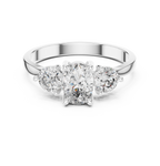 1.28 CT Oval Cut Diamond Three Stone Engagement Ring