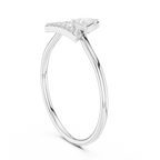 0.17 CT Triangle Cut Diamond Geometric Ring