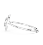 0.16 CT Marquise Cut Solitaire Diamond Ring