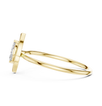 0.16 CT Marquise Cut Solitaire Diamond Ring