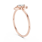 0.16 CT Marquise Cut Solitaire Diamond Ring