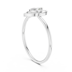 0.16 CT Marquise Cut Solitaire Diamond Ring