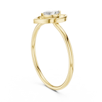 0.16 CT Marquise Cut Solitaire Diamond Ring