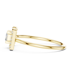 0.33 CT Princess Cut Diamond Bow Ring