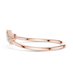 0.11 CT Curved Diamond Wishbone Ring