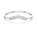 0.11 CT Curved Diamond Wishbone Ring