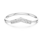 0.11 CT Curved Diamond Wishbone Ring