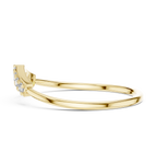 0.11 CT Curved Diamond Wishbone Ring
