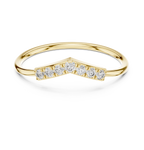 0.11 CT Curved Diamond Wishbone Ring
