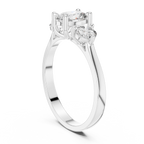 1.28 CT Oval Cut Diamond Three Stone Engagement Ring