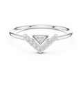 0.09 CT Chevron Diamond V Ring