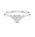 0.09 CT Chevron Diamond V Ring