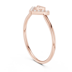 0.09 CT Chevron Diamond V Ring
