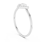 0.09 CT Chevron Diamond V Ring