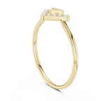 0.09 CT Chevron Diamond V Ring