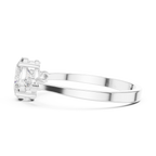 0.76 CT Oval Cut Diamond Three Stone Engagement Ring