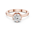 1.26 CT Round Cut Diamond Hidden Halo Pavé Engagement Ring
