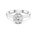 1.26 CT Round Cut Diamond Hidden Halo Pavé Engagement Ring