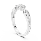 0.19 CT Round Diamond Infinity Twist Ring
