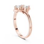 0.60 CT Round Diamond Bypass Two Stone Ring