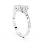 0.60 CT Round Diamond Bypass Two Stone Ring