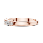 0.36 CT Emerald Cut Diamond Seven Stone Band Ring