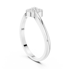 0.09 CT Diamond Circle Ring with Open Shank Design