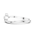 0.09 CT Diamond Circle Ring with Open Shank Design
