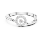 0.09 CT Diamond Circle Ring with Open Shank Design