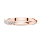 0.28 CT Diamond Half Eternity Wedding Band Ring