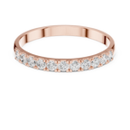 0.28 CT Diamond Half Eternity Wedding Band Ring