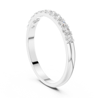 0.28 CT Diamond Half Eternity Wedding Band Ring
